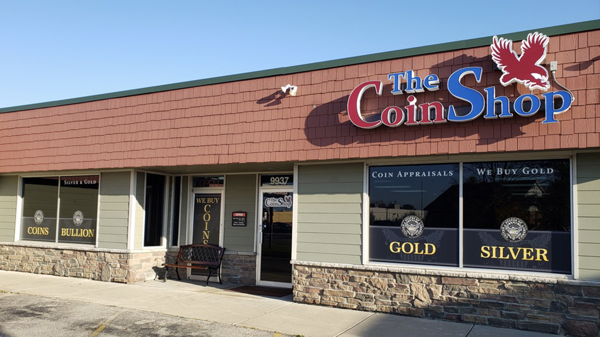 The Coin Shop Exterior