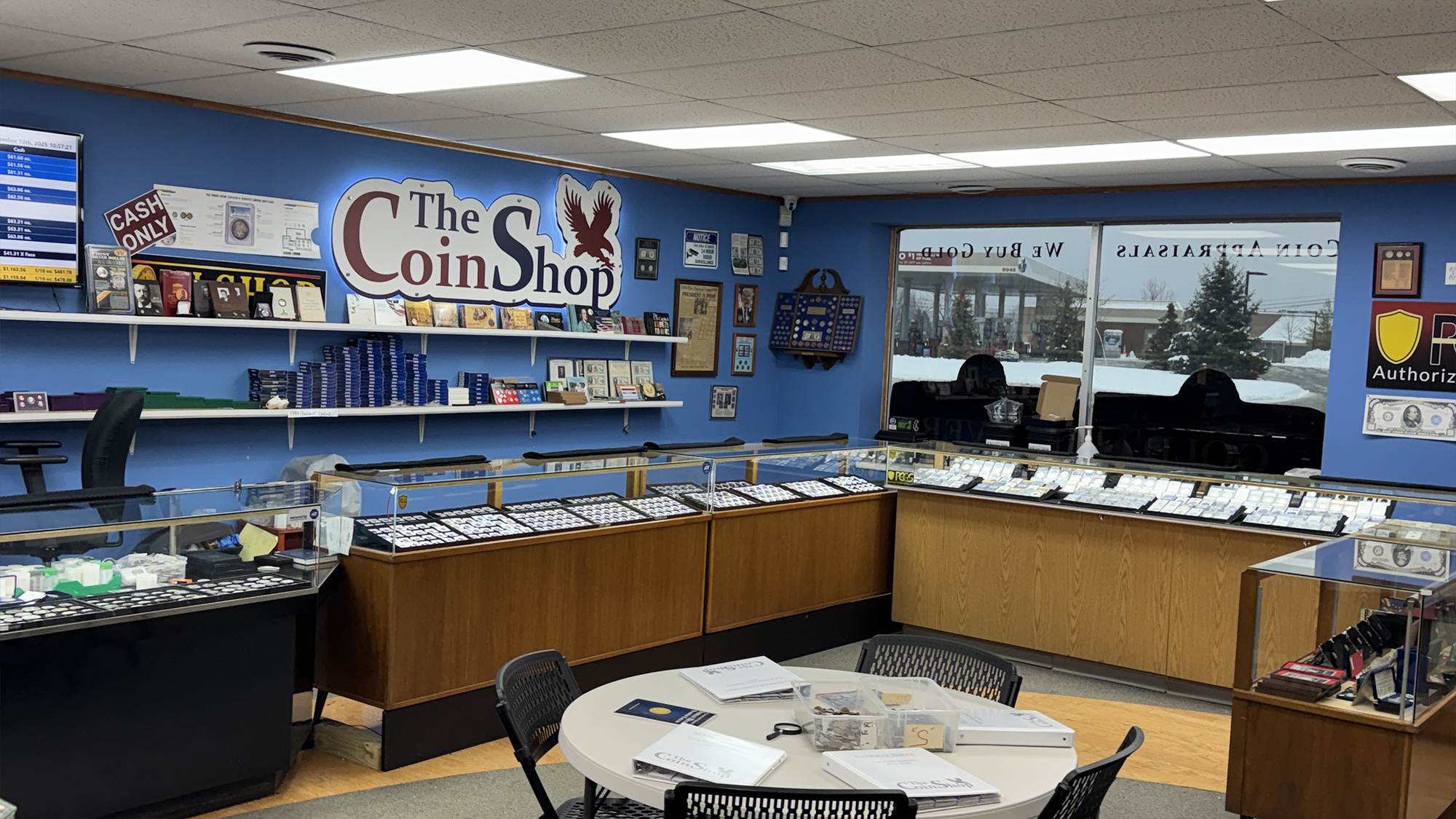 The Coin Shop Interior