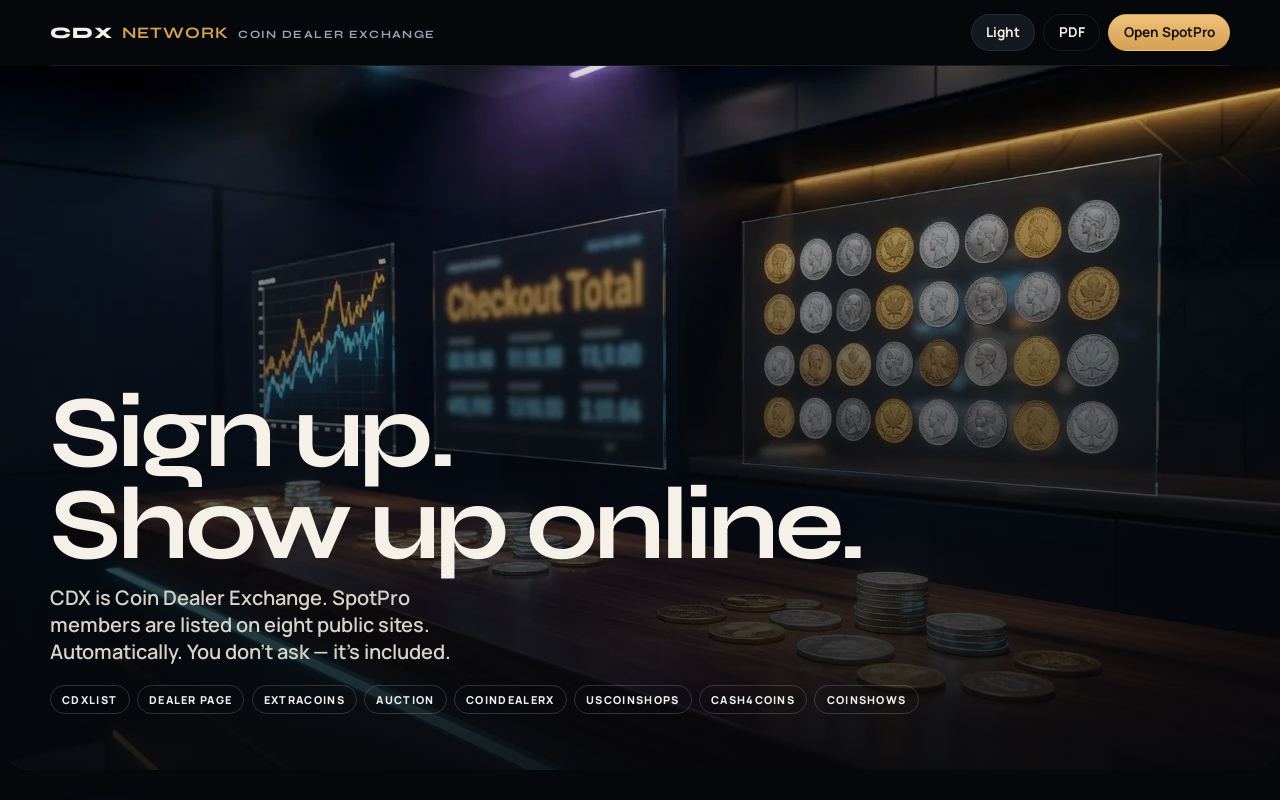 CDX Network — Coin Dealer Exchange preview