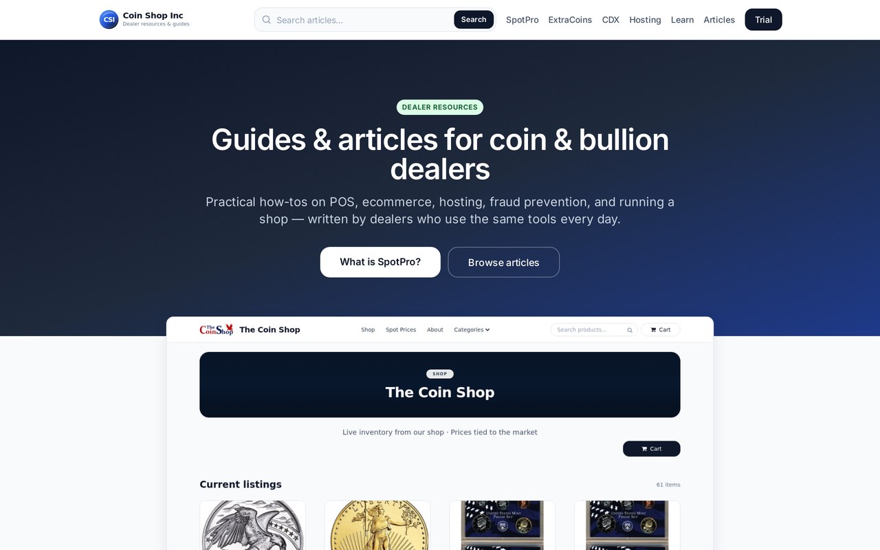 CoinShopInc.com preview