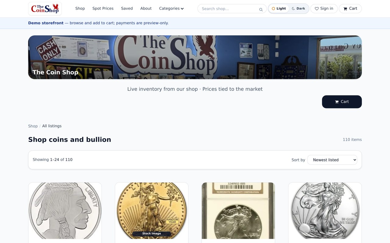 TheCoinShop on ExtraCoins preview